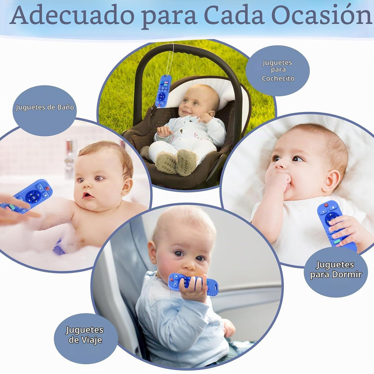 AiTuiTui Juguetes Masticables para Alivio de la Dentición del Bebé...