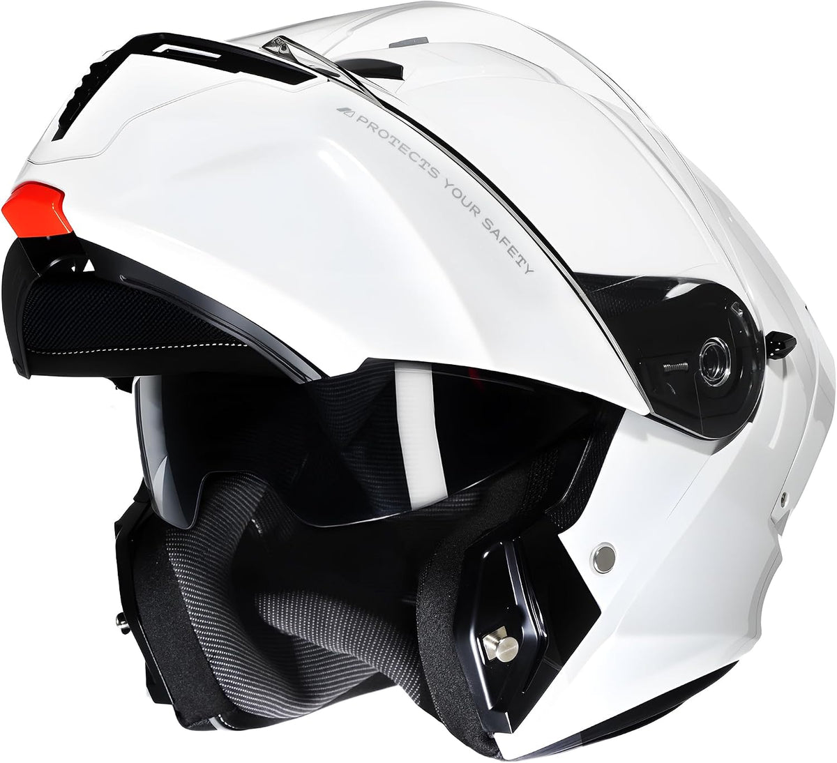 CYRIL Casco modular de motocicleta aprobado por DOT, cara completa...