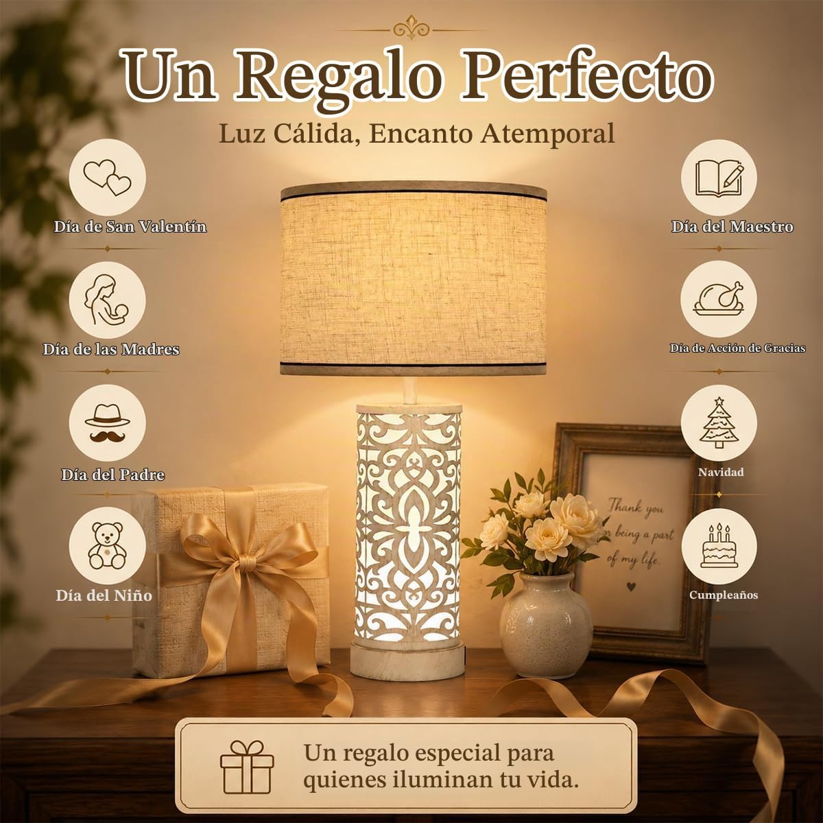 seng pailed Juego de 2 lámparas de mesa regulables con puerto USB C...