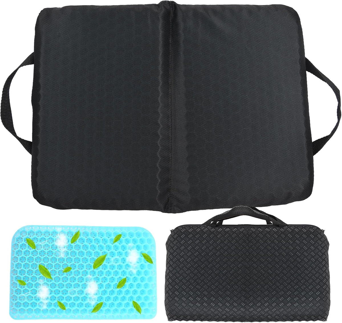Wllead Nuevo cojín de asiento portátil mejorado de 15.7 x 11.8 pulg...