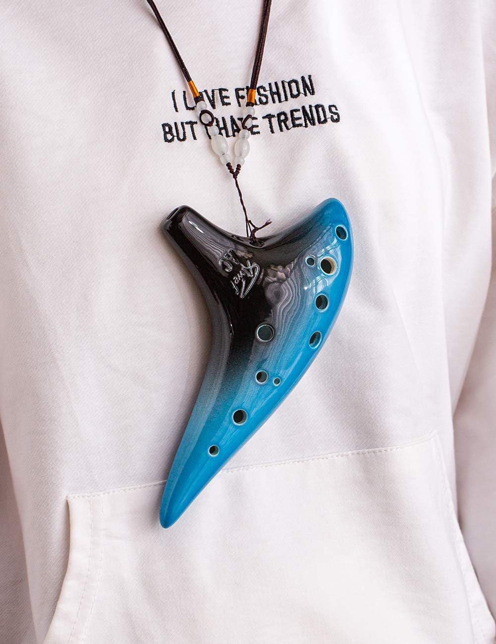 Ocarina "Ocean Notes" de 12 agujeros, forma de batata, hech...