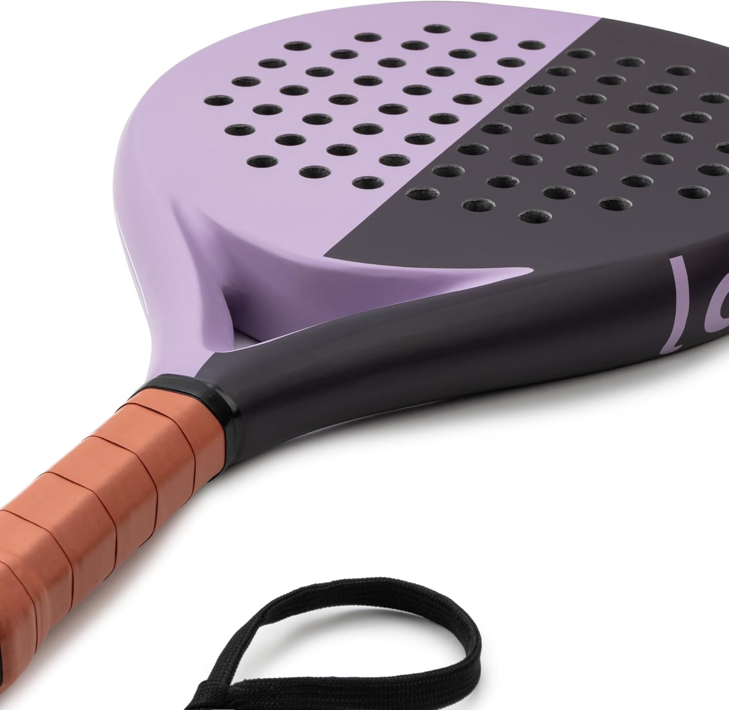 LAPAT Raqueta de pádel con bolsa de cubierta, superficie de carbono...