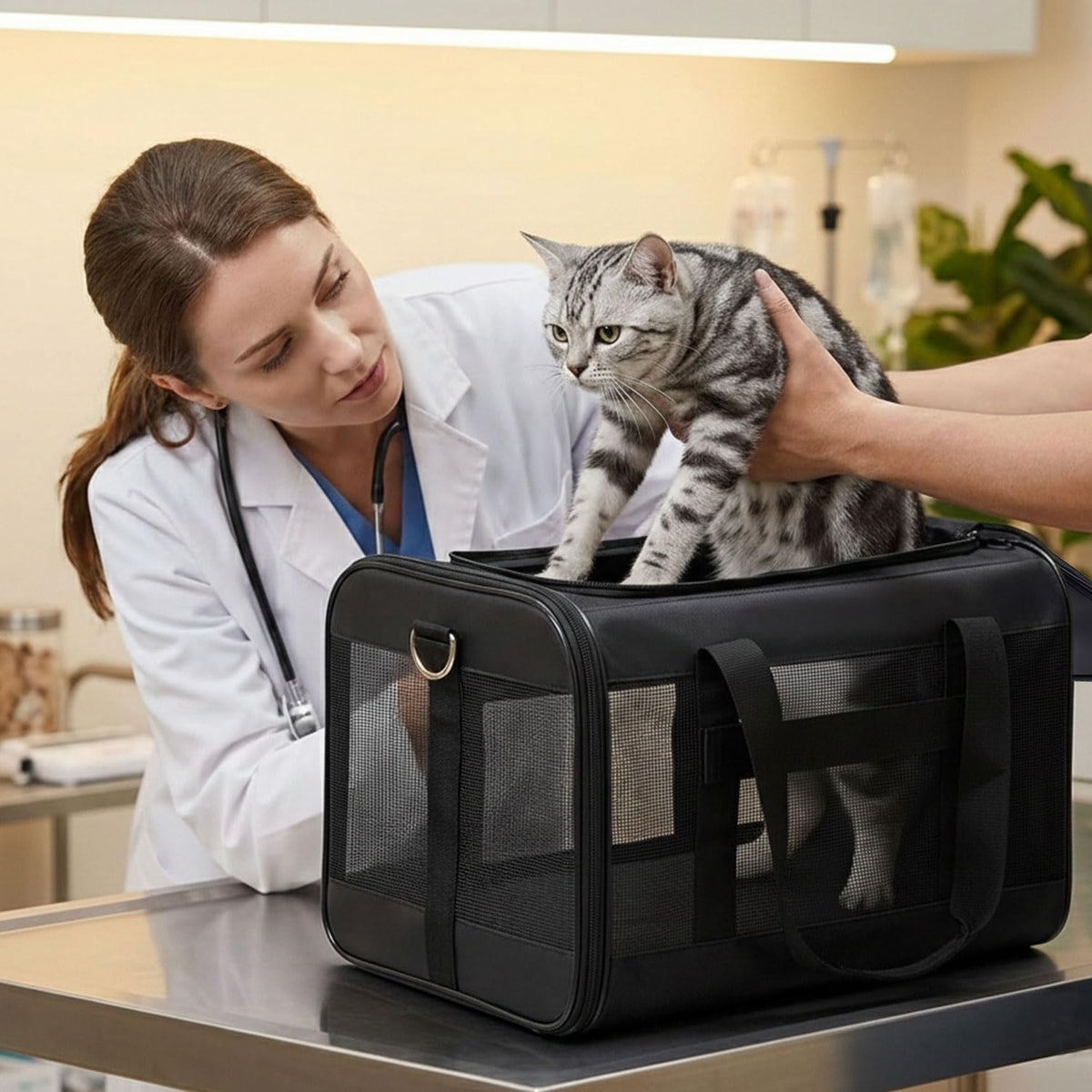 Conlun Transportín para Gatos Aprobado por Aerolíneas, Transportín...