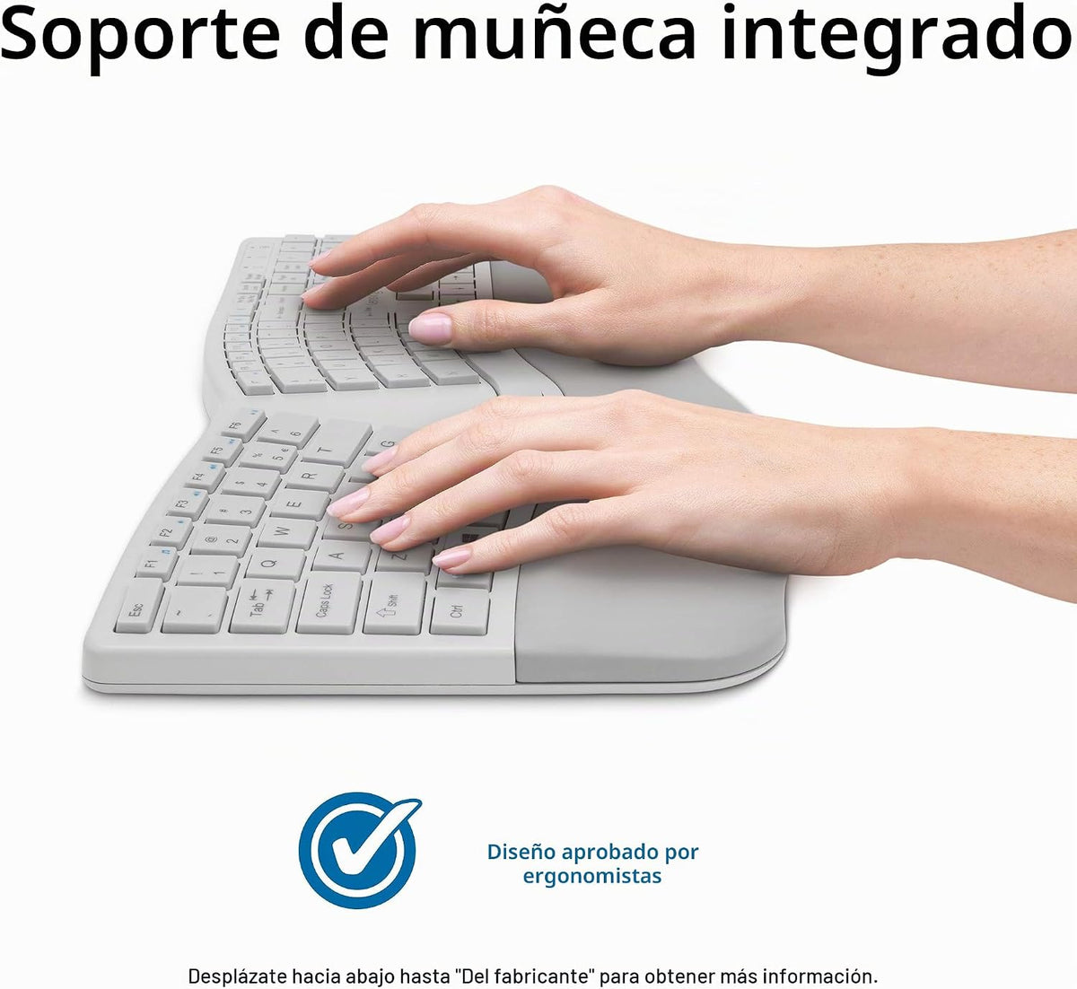 Kensington Pro Fit Teclado y ratón inalámbricos ergonómicos - Gris...