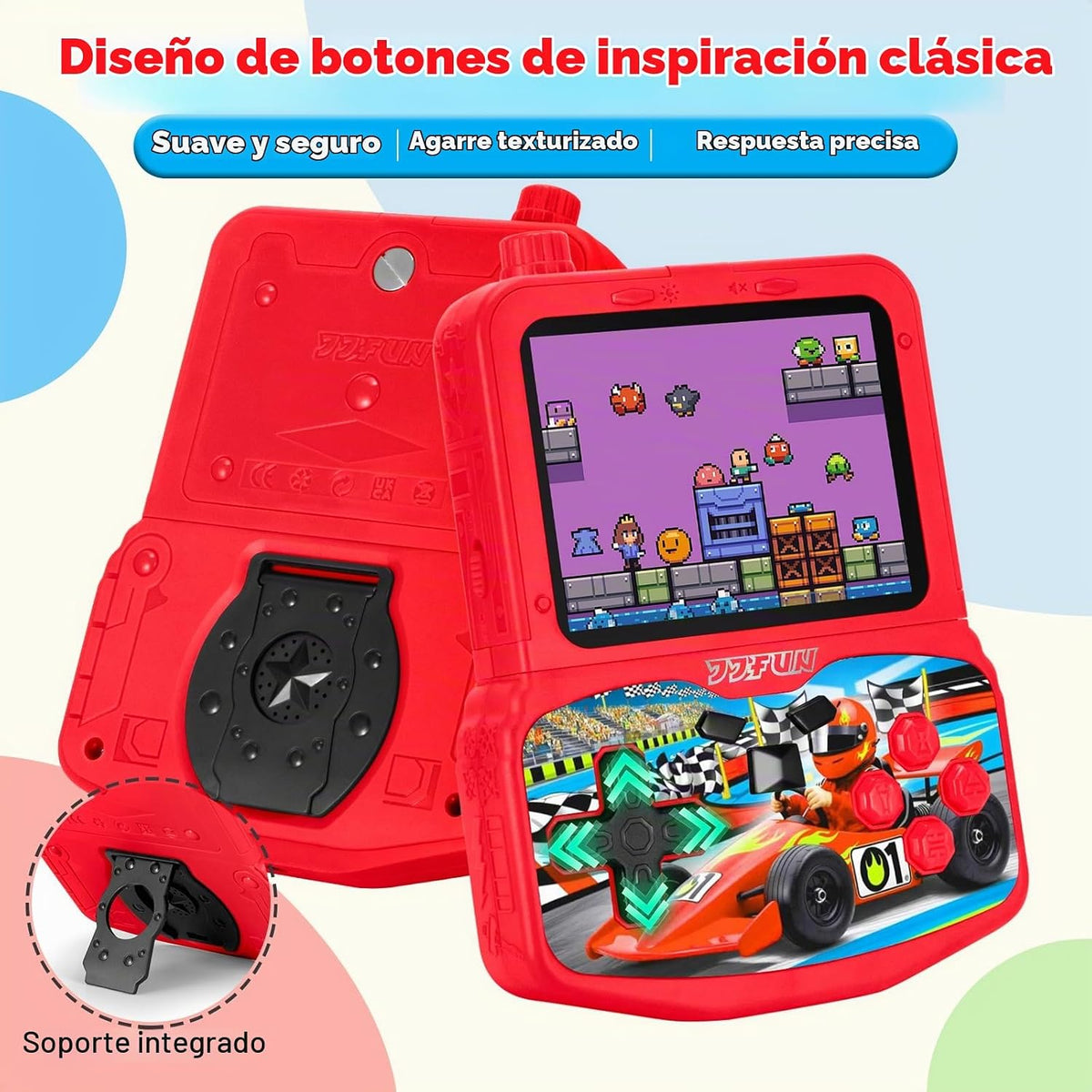 VOLGUARD II Consola de juegos de mano para niños con 220 videojuego...