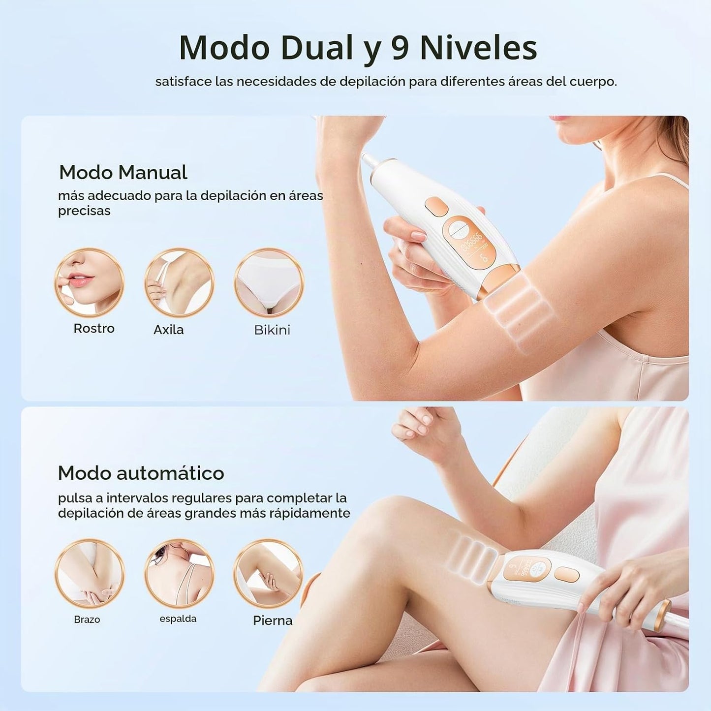 Finequin Depilación láser, depilación láser IPL para mujeres y homb...