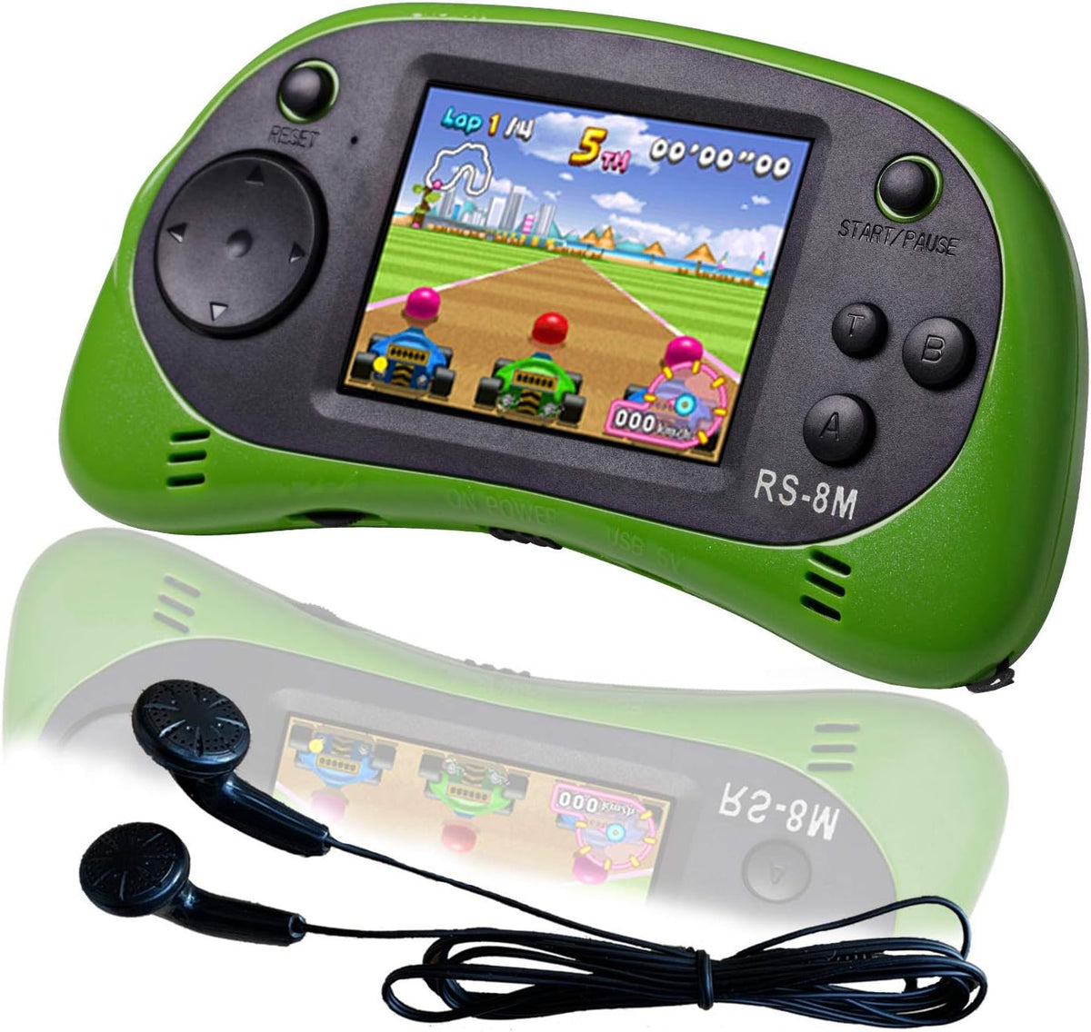 EASEGMER Juegos de mano para niños de 16 bits integrados de 220 HD,...