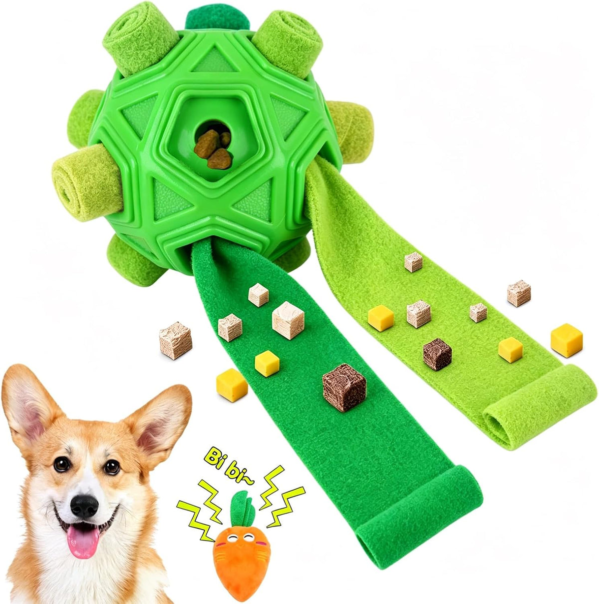 Petration Pelota de olfateo para perros, rompecabezas interactivos,...