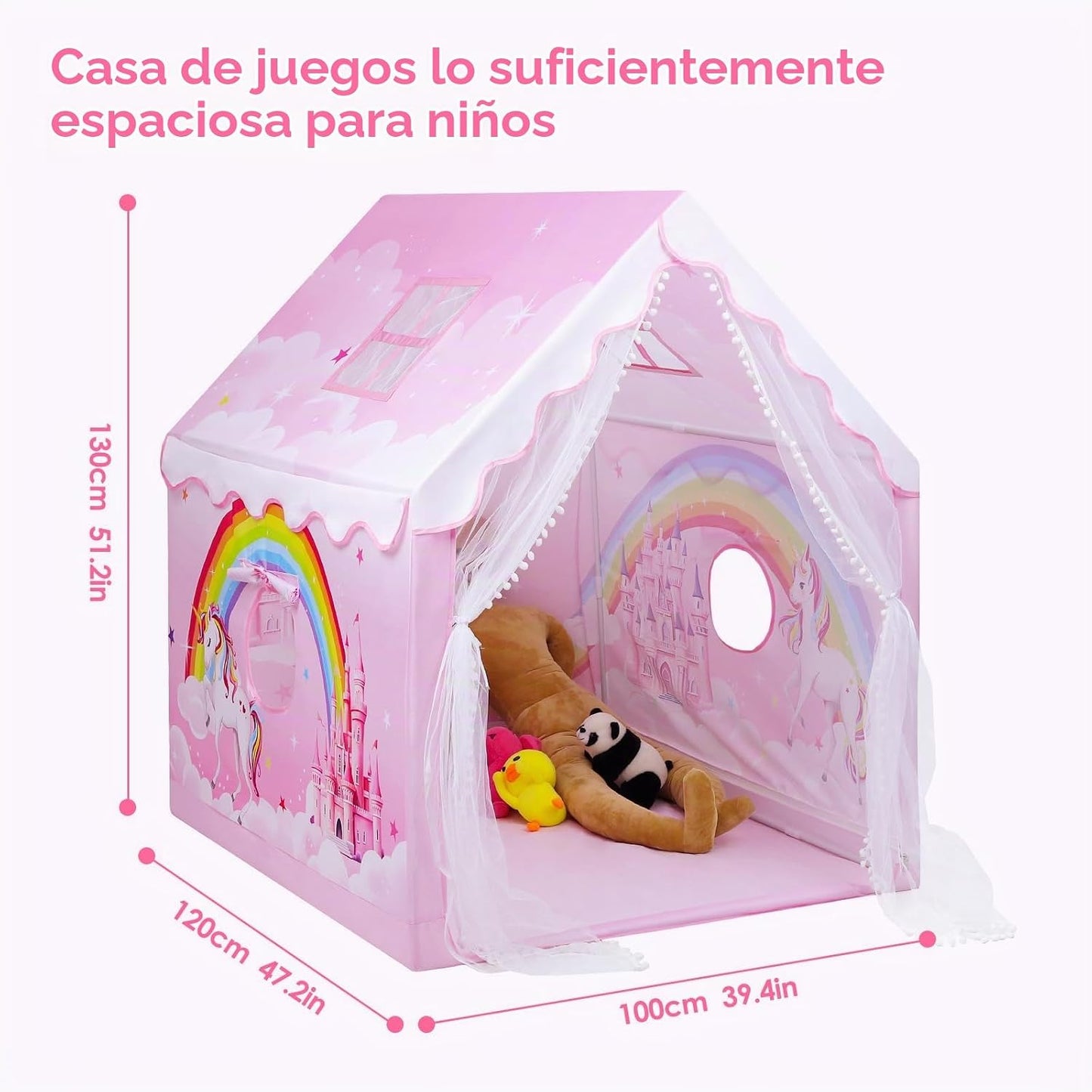 Tienda de Juegos para Niños Tienda de Princesa Rosa para Niñas, Cas...