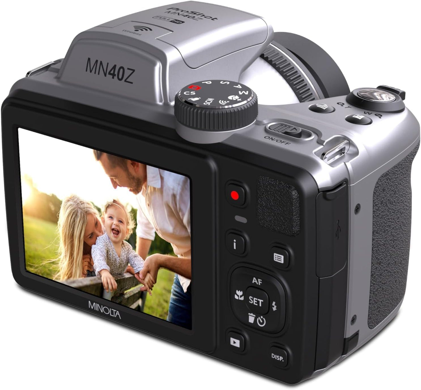 Minolta ProShot MN40Z - Cámara de 20 MP, zoom óptico 40X, video de...