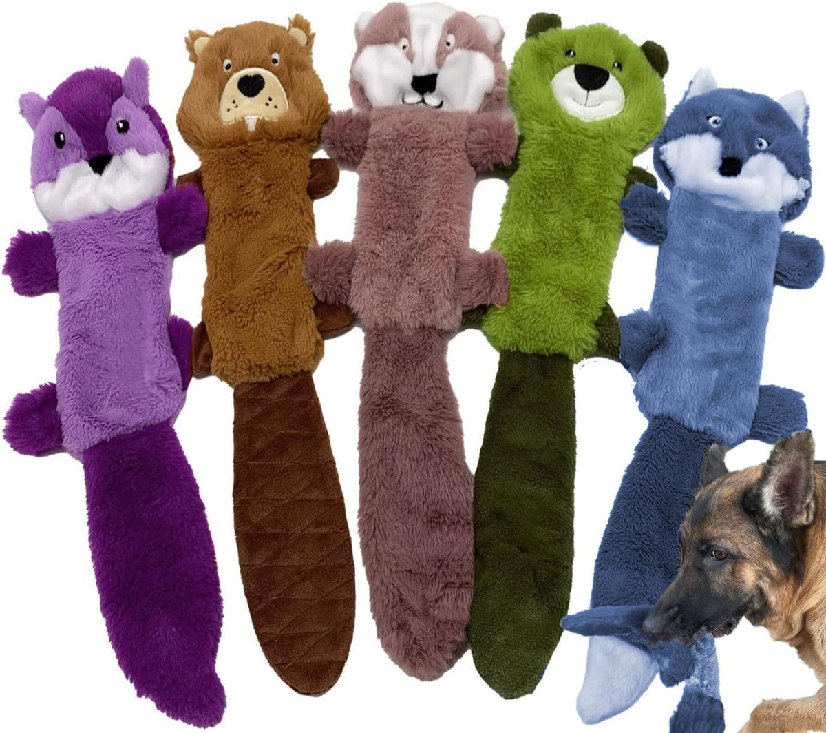 Jalousie Paquete de 5 juguetes de papel arrugado para perros sin re...