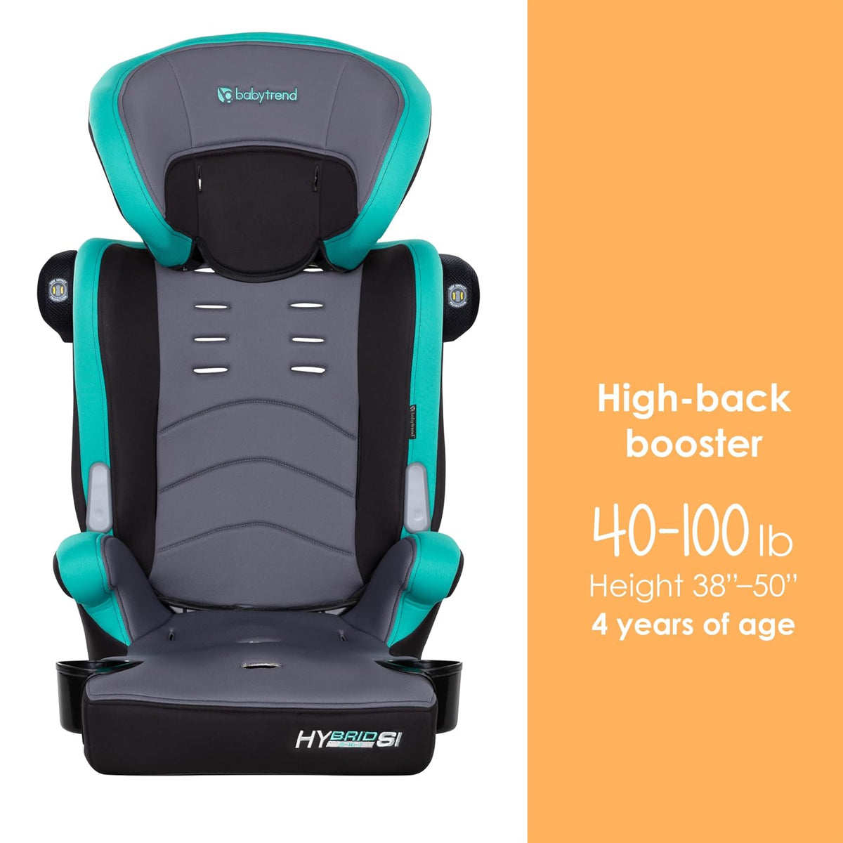 Baby Trend Hybrid SI 3 en 1 Asiento elevador combinado para coche c...