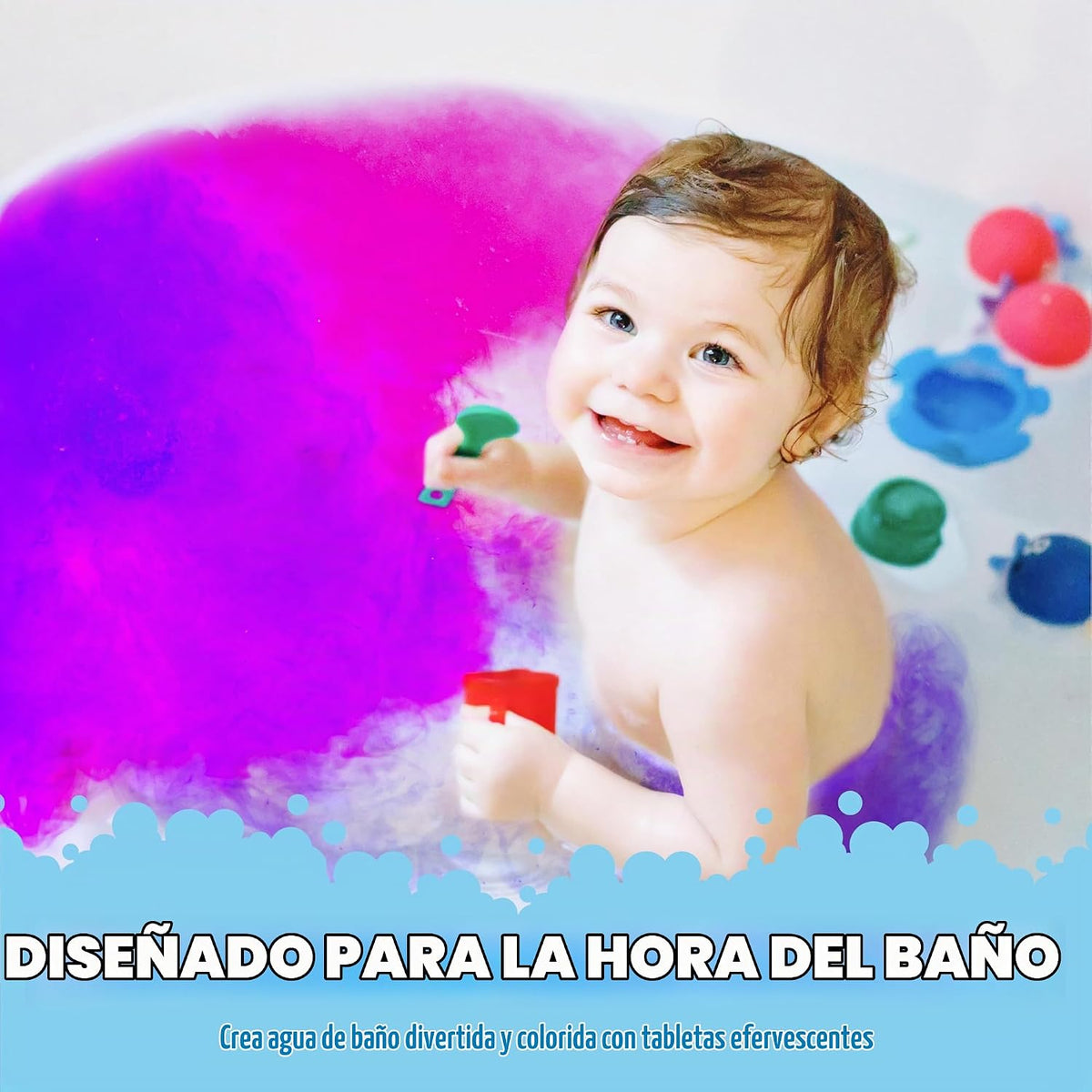 Tub Works® My Colorful Bath™ Juego de Baño para Niños | No Tóxico |...