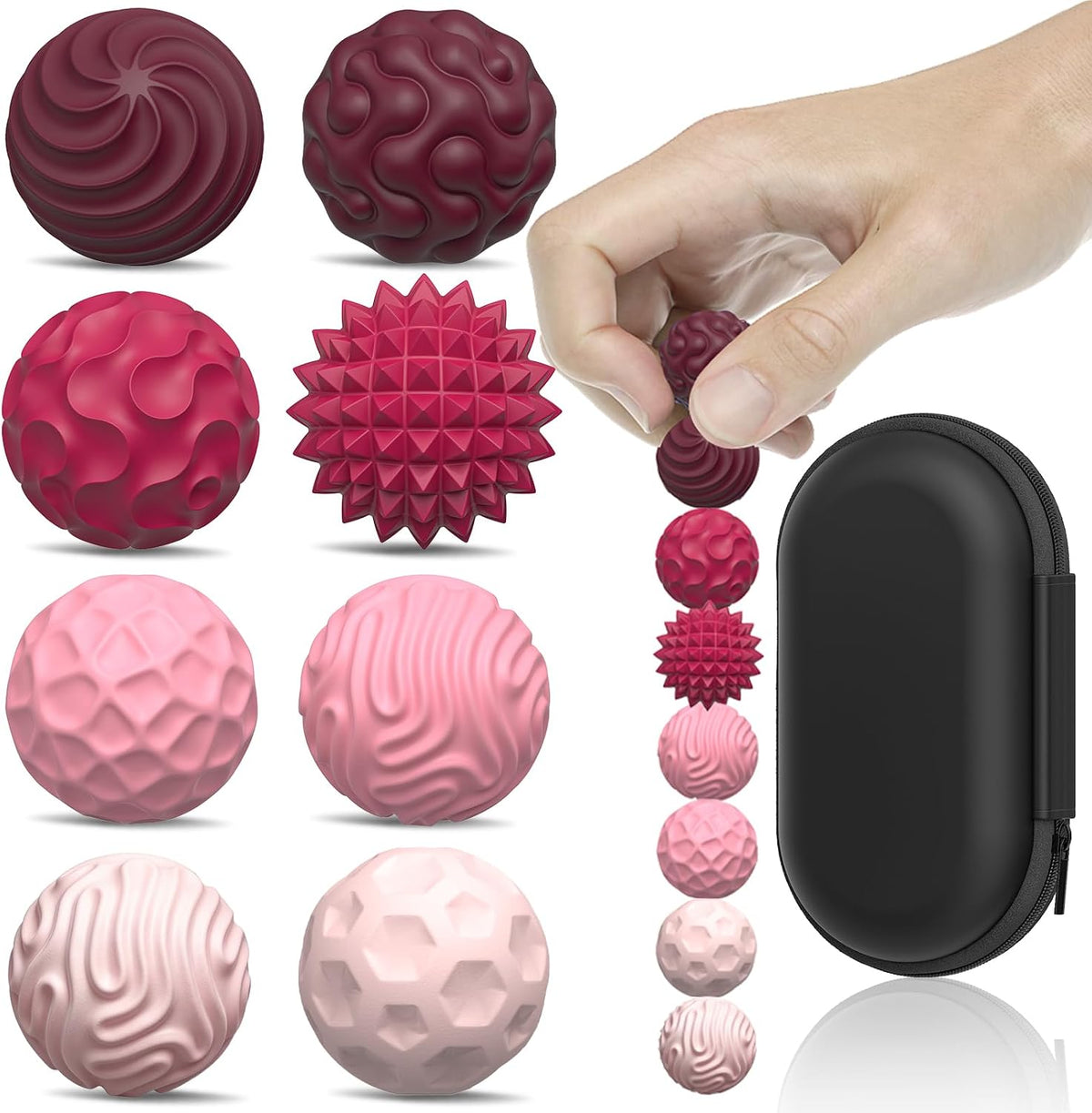 Bolas magnéticas de silicona, juguetes antiestrés para adultos y ad...