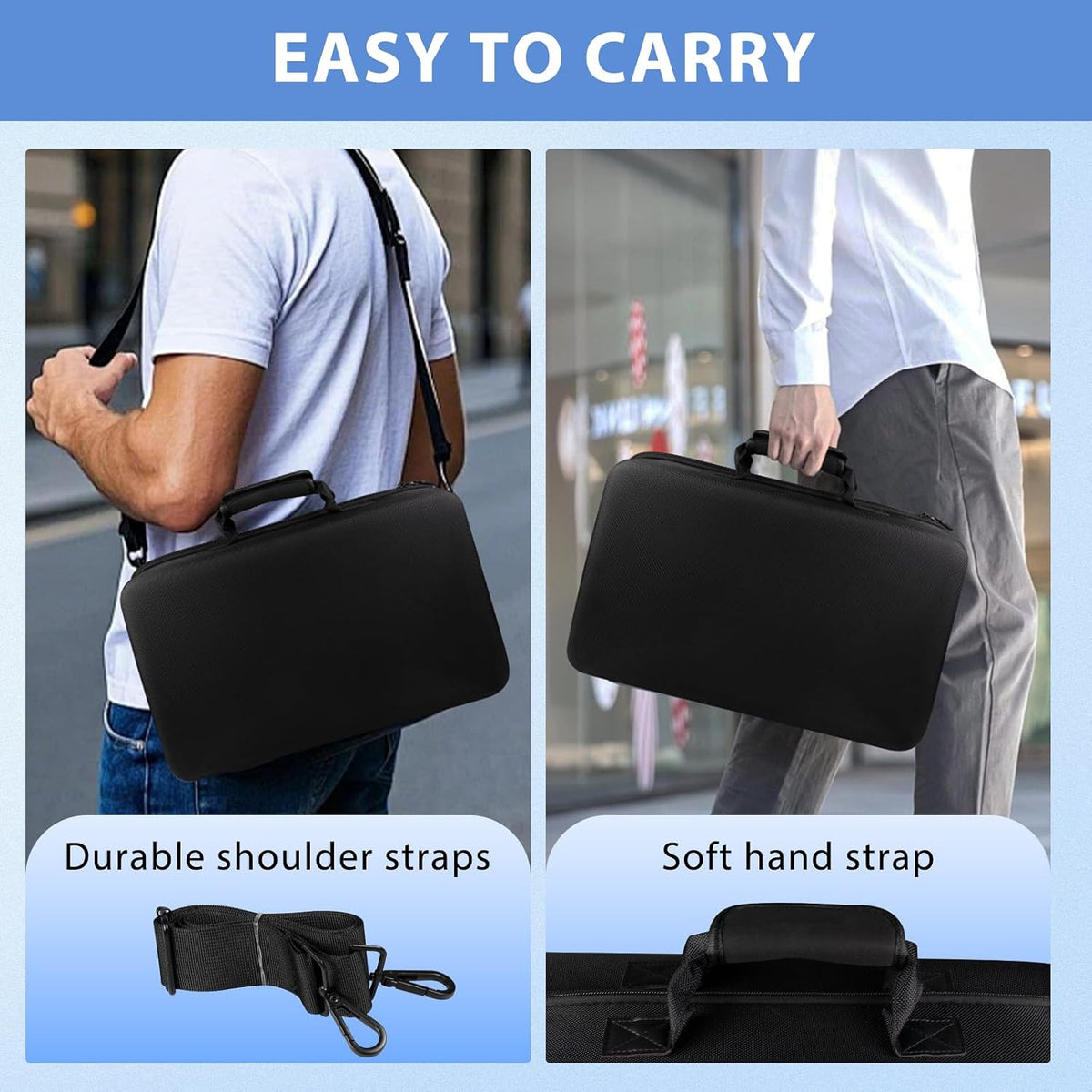 LVKAYCE Estuche de transporte compatible con PS5 SLIM 2023, bolsa d...