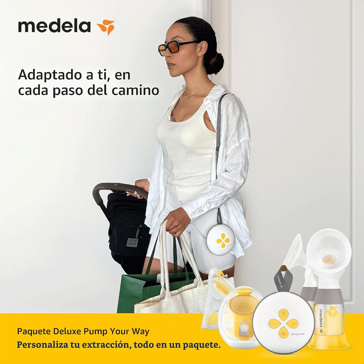 Medela Pump Your Way Deluxe Bundle que incluye Extractor de Leche E...