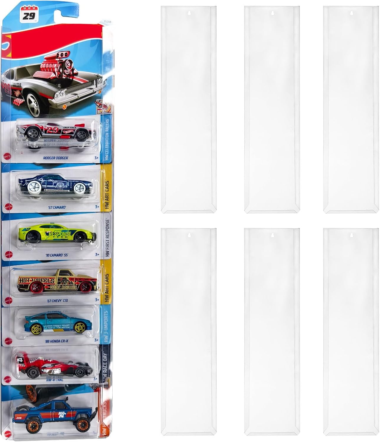 Paquete de 12 Estuches de Exhibición Transparentes para Autos de Mo...
