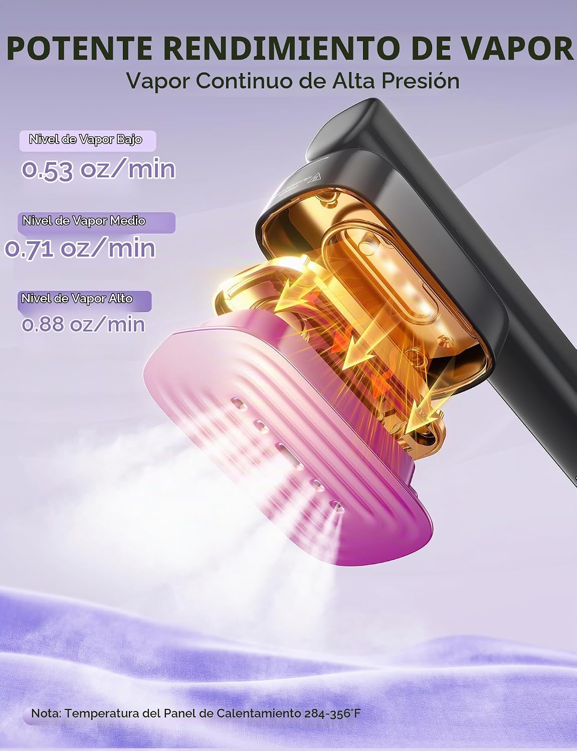 Sundu Vaporizador y plancha 2 en 1 para ropa, vaporizador de viaje...