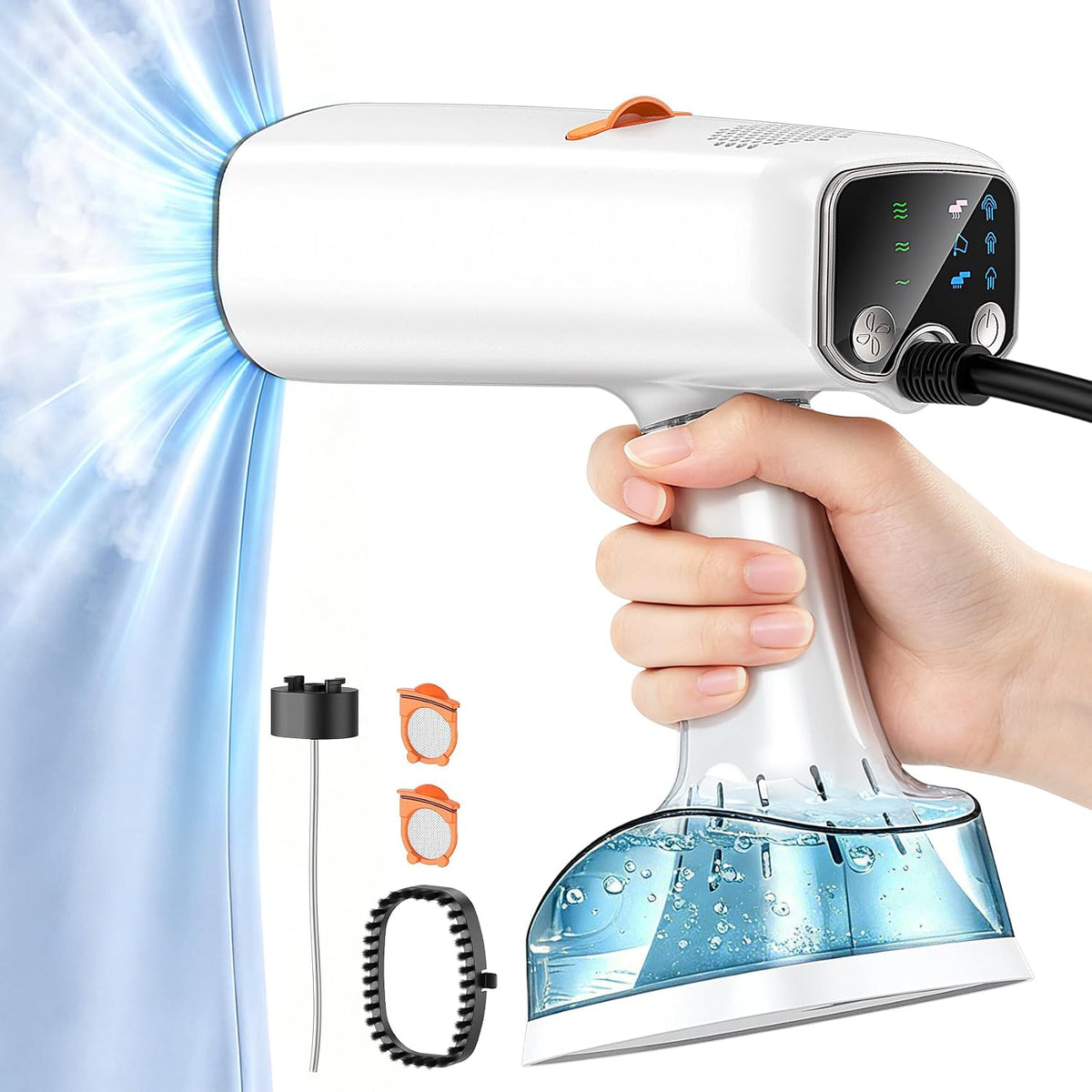Vaporizador de mano para ropa, succión de 3 niveles, calentamiento,...