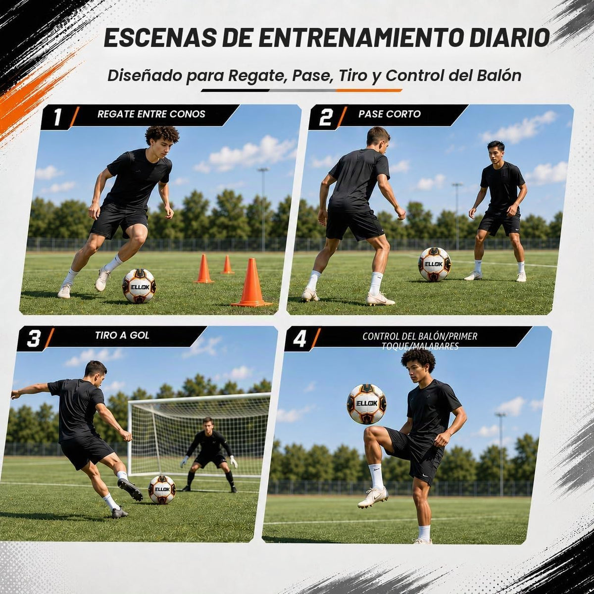 Balón de fútbol tamaño 5 tamaño 4 con bomba, balón de entrenamiento...