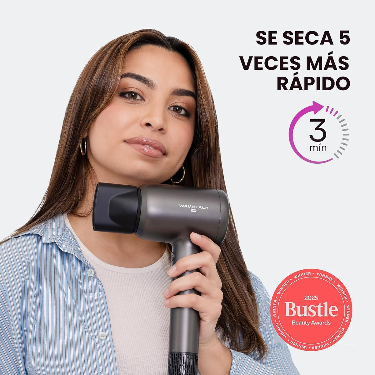 Secador de pelo, Wavytalk Turblow Pro secador de pelo de secado ráp...