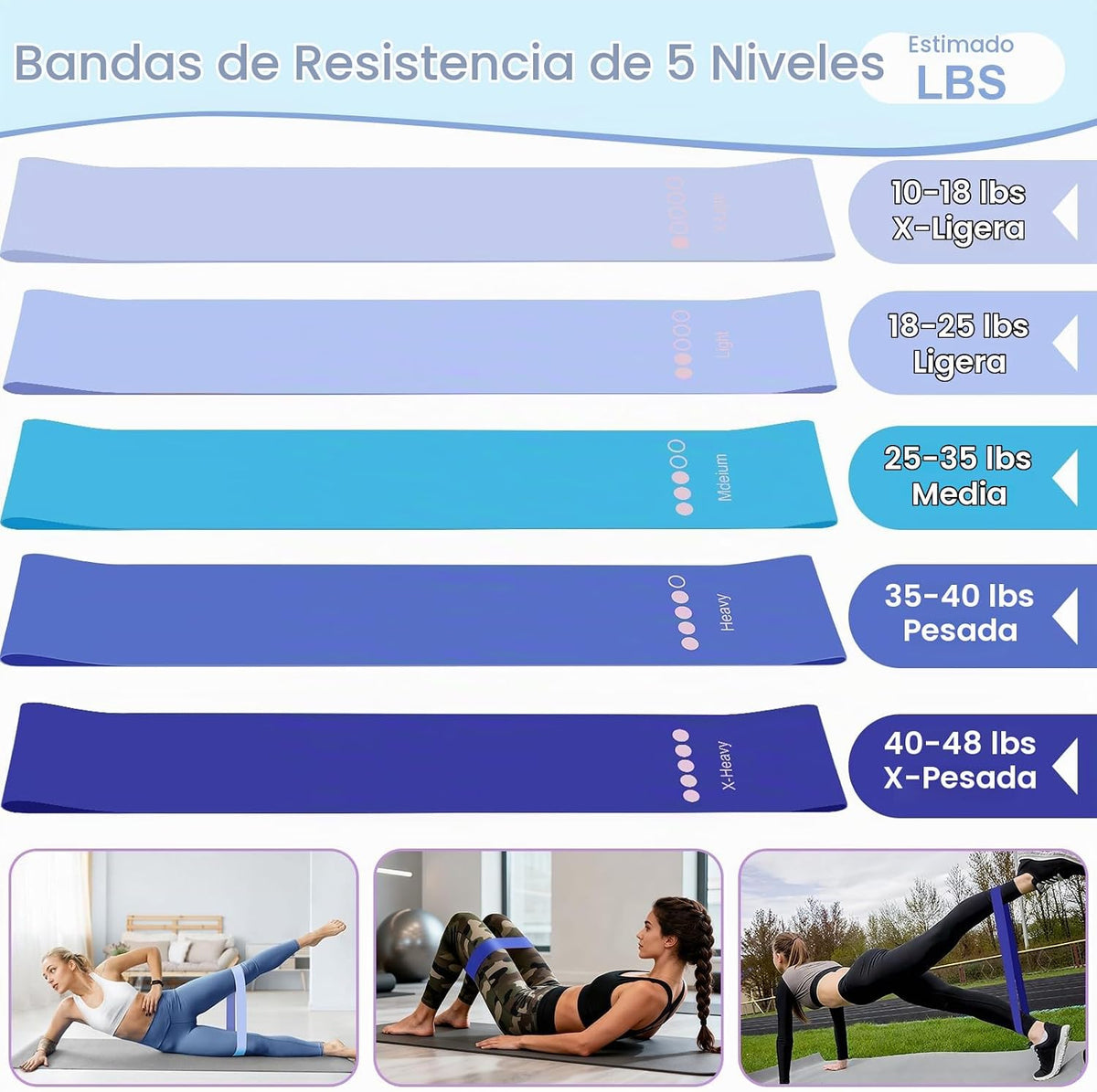 Hoedia Kit de Pilates de 17 Piezas para Mujeres, Equipo de Pilates...