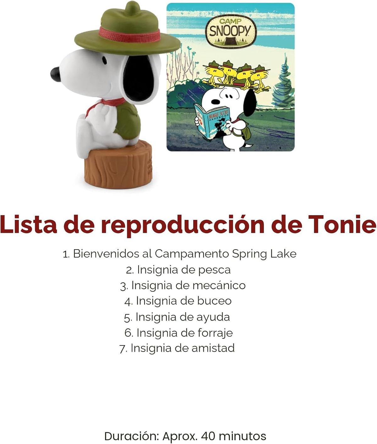 Tonies Peanuts: Camp Snoopy - Figura de juguete de audio
