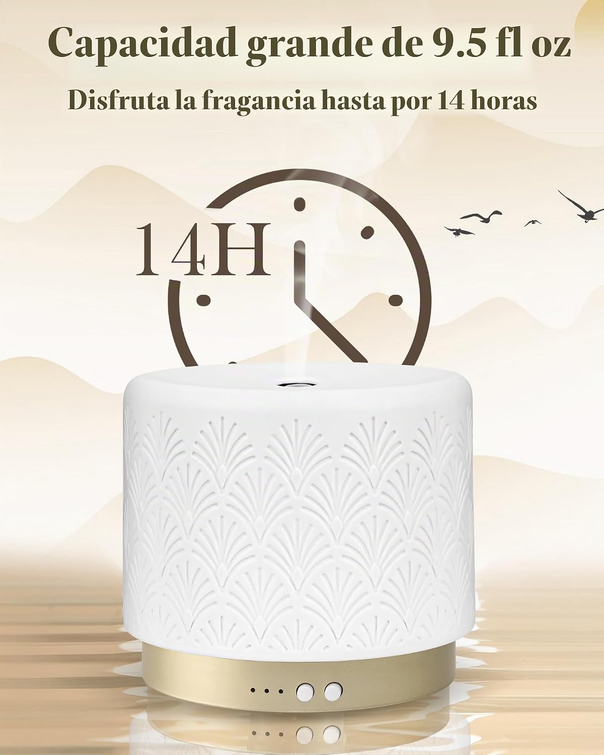 Difusor de aceite esencial \u2013 Difusor de cerámica de 9.5 fl oz...