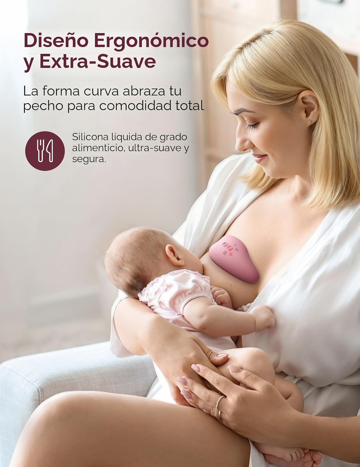 Momcozy A1Pro - Masajeador de lactancia con calor, vibración profun...