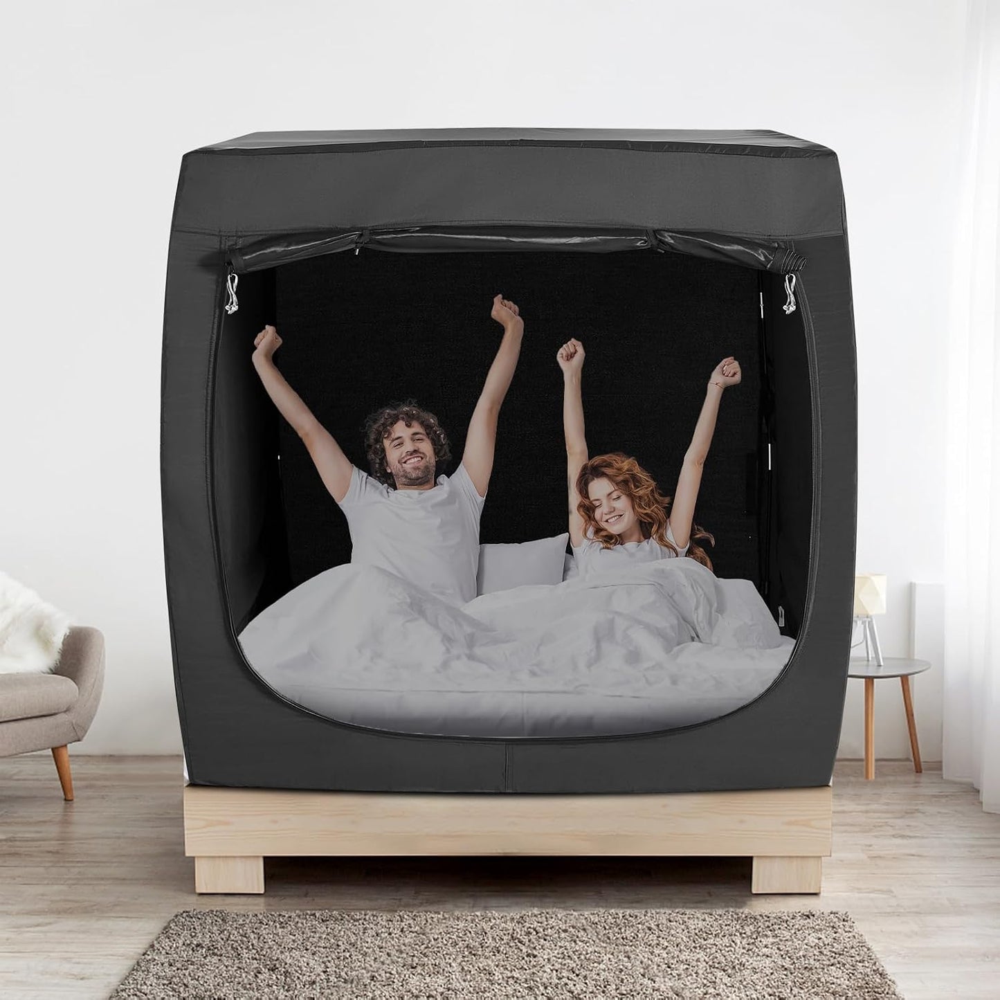 Toldo de cama matrimonial para niños y adultos con tiendas de campa...