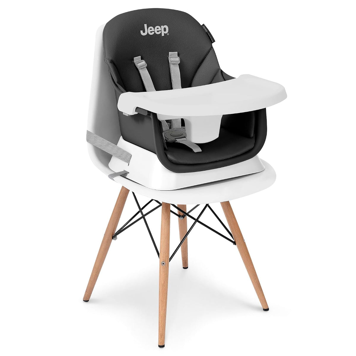 Trona convertible 6 en 1 Jeep Milestone de Delta Children, negra |...