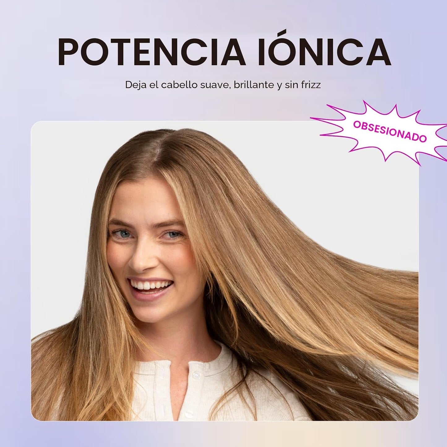 Secador de pelo Wavytalk, Secador iónico Blown Away para cabello ri...