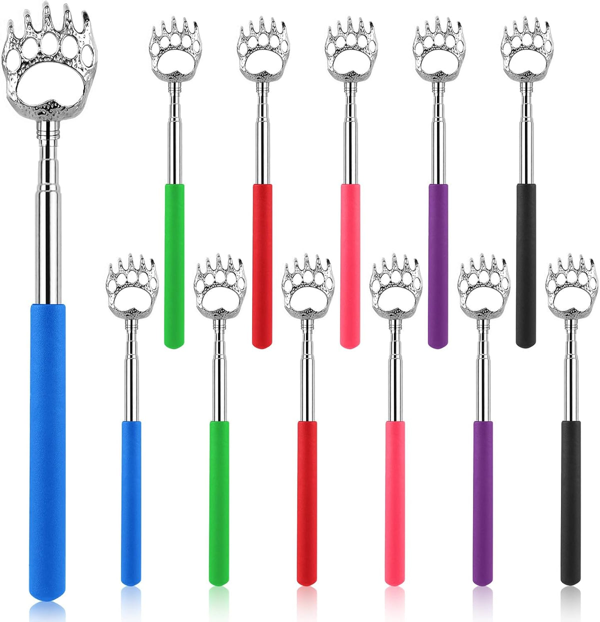 NICEMOVIC Paquete de 12 rascadores extensibles de garra de oso a gr...