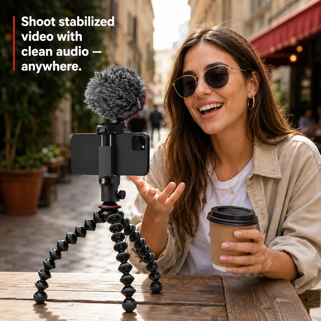 Joby - GorillaPod Creator Kit - Trípode, micrófono y luz - Configur...