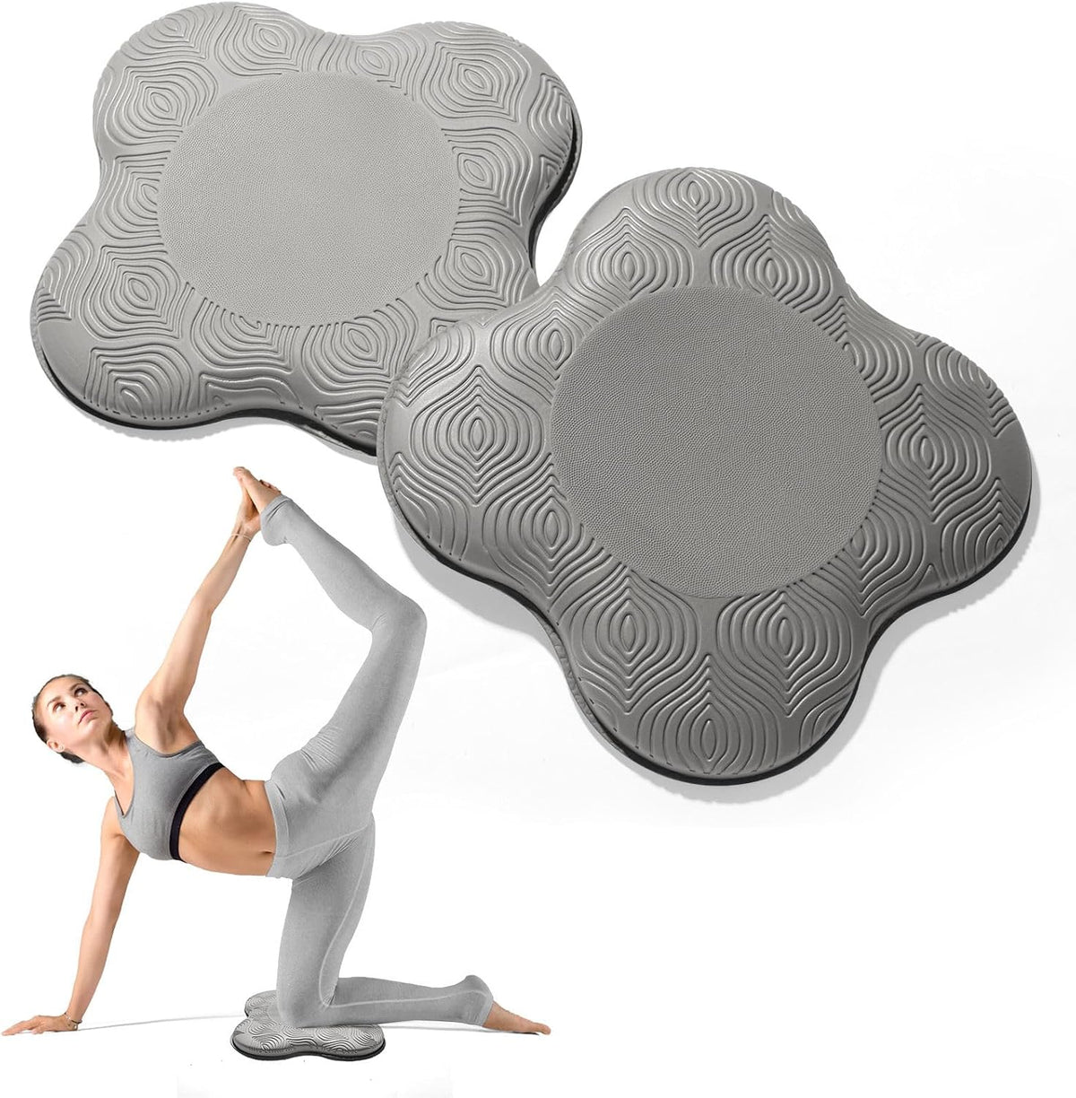 MBKHFLL Paquete de 2 Cojines de Yoga para Rodillas y Codos - Espuma...