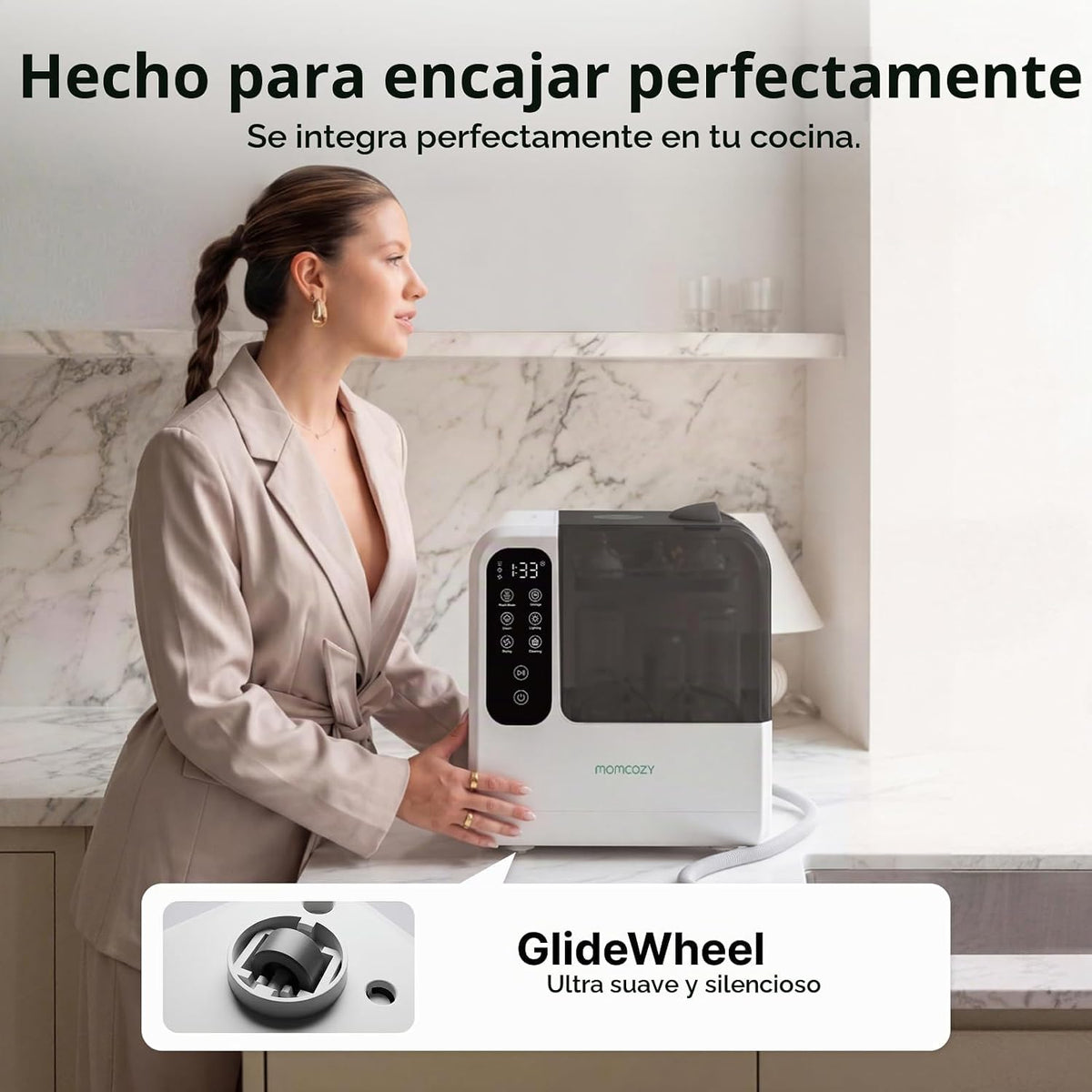 Momcozy DeepClean D8 Lavadora, esterilizador y secadora - Limpieza...
