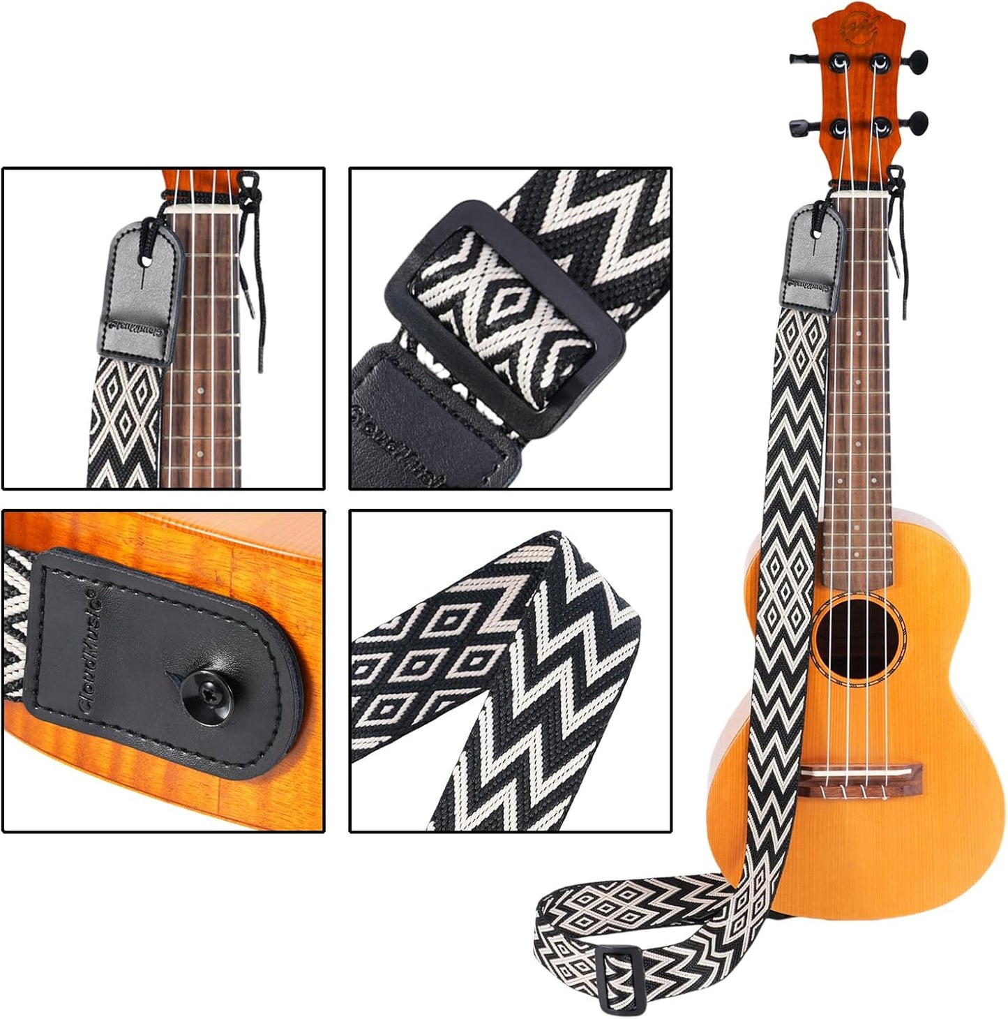 CLOUDMUSIC Correa de ukelele para concierto tenor soprano barítono...