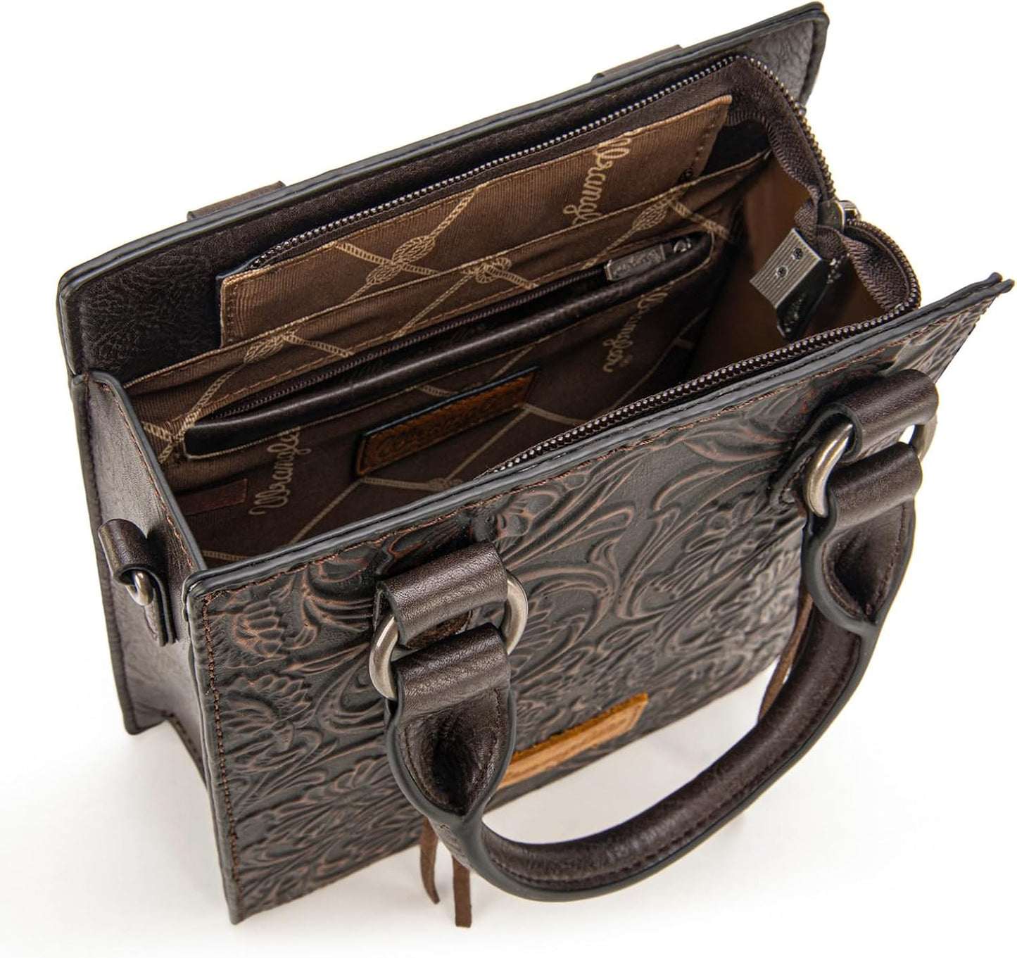 Wrangler Bolso Cruzado en Relieve para Mujer con Asa Superior, Bols...