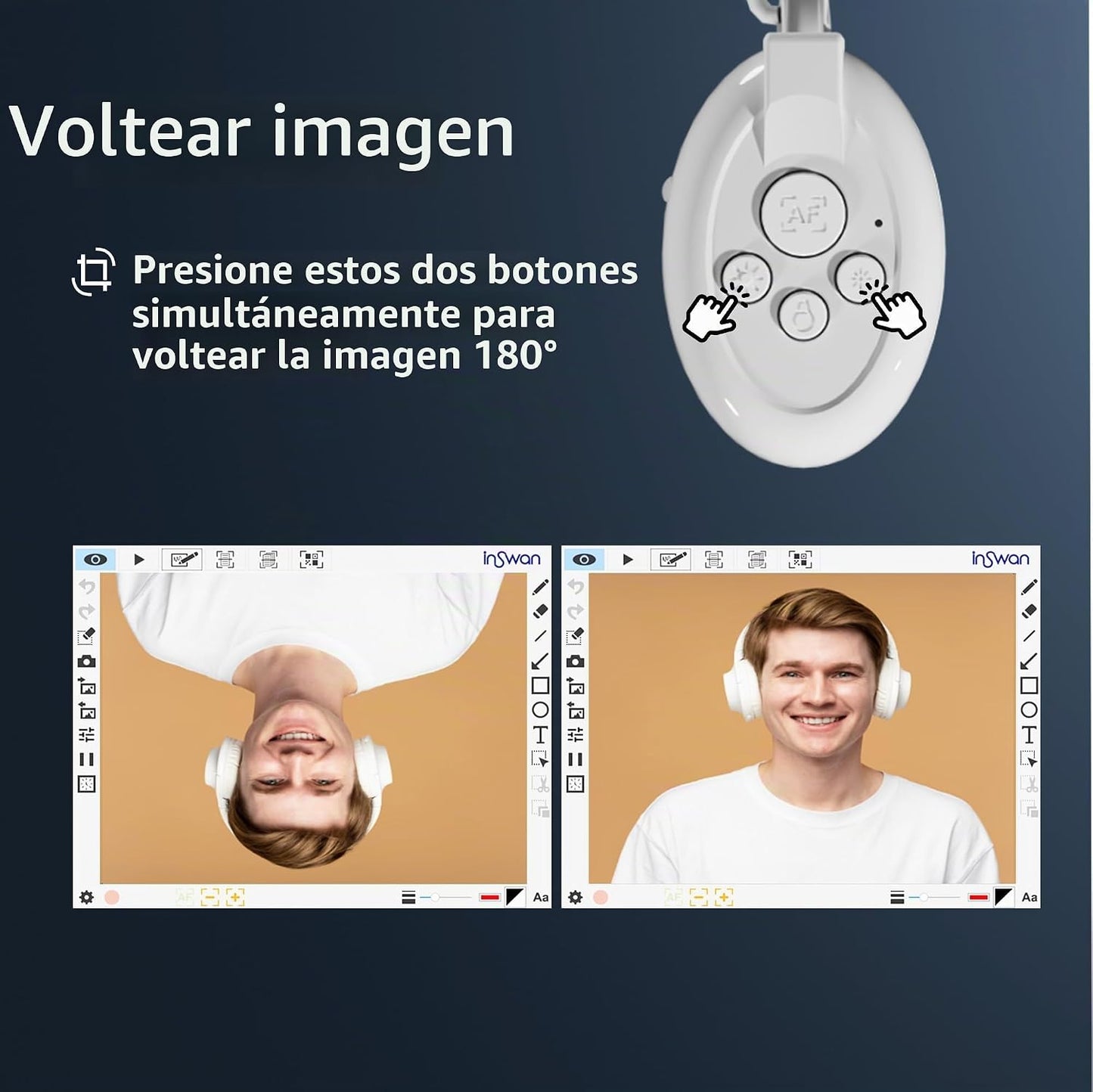 INSWAN INS-2 Cámara de Documentos USB 4K \u2013 13MP, Enfoque Autom...