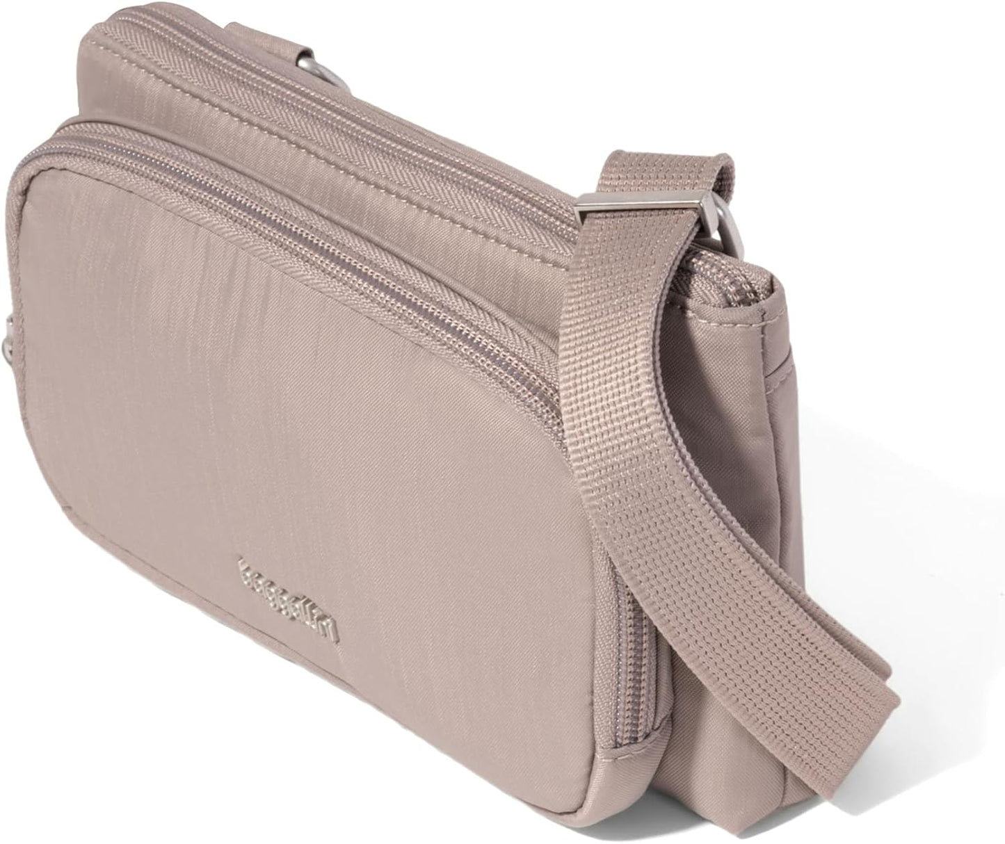 Securtex - Mini cartera cruzada antirrobo, ligera, 8.4 x 4.5 pulgad...