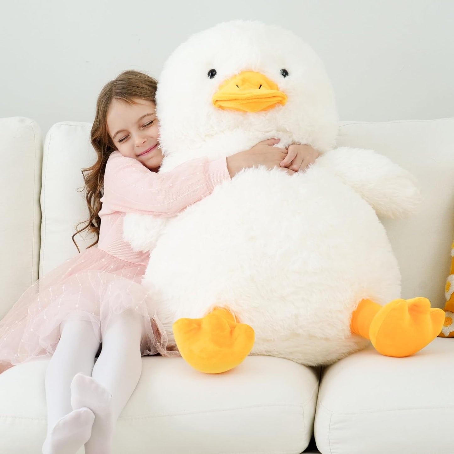 EEYQR Peluche de pato grande, animales de peluche de pato gigante,...