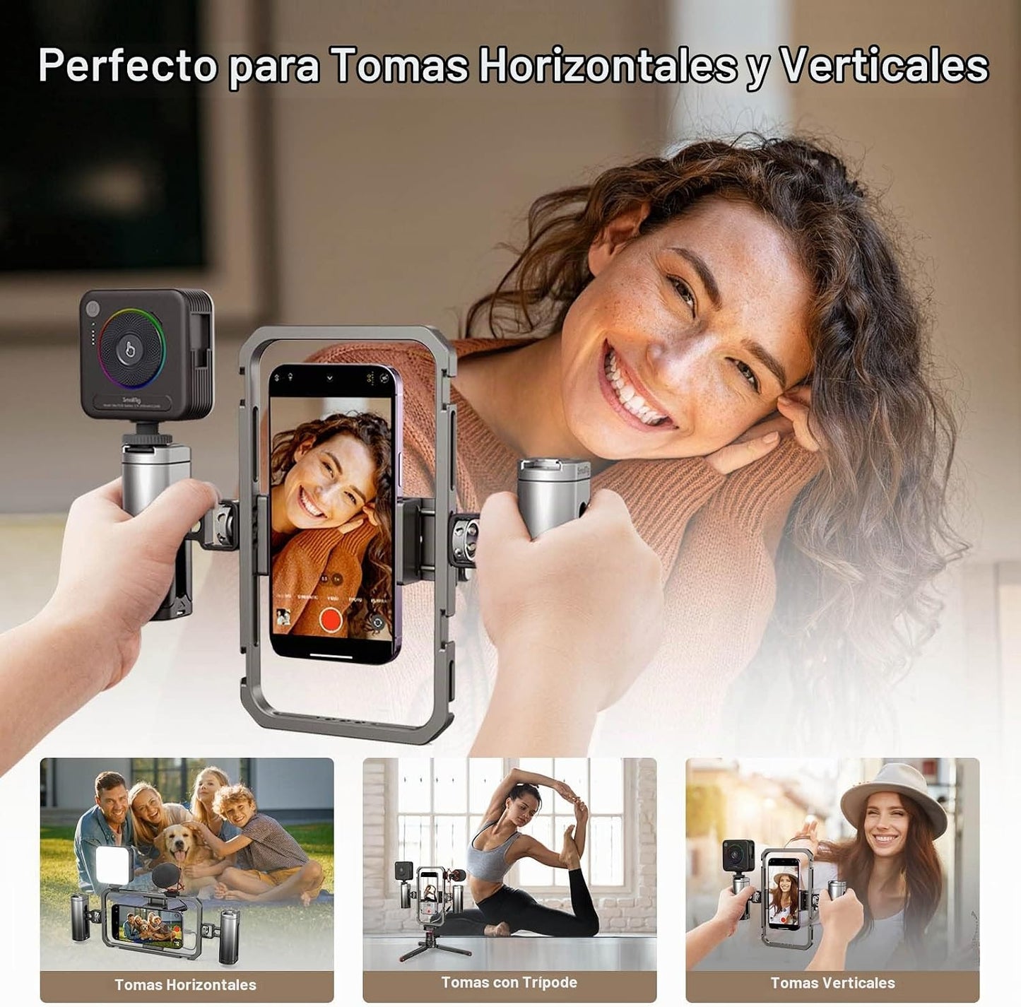 SmallRig Plataforma de video universal para teléfono inteligente pa...