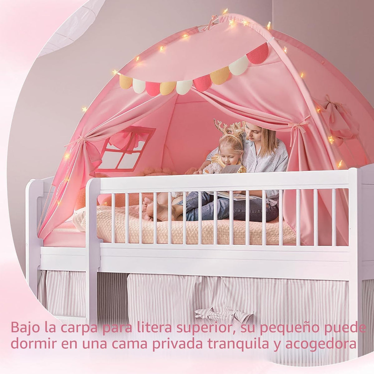 Tienda de campaña para cama individual para niños, toldo para cama...