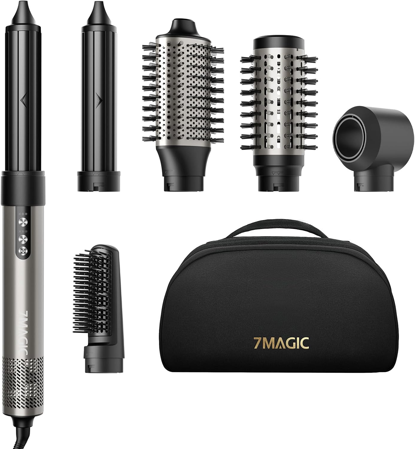 7MAGIC 6 en 1 Multi Hair Styler &amp; Cepillo Secador de Pelo de Al...
