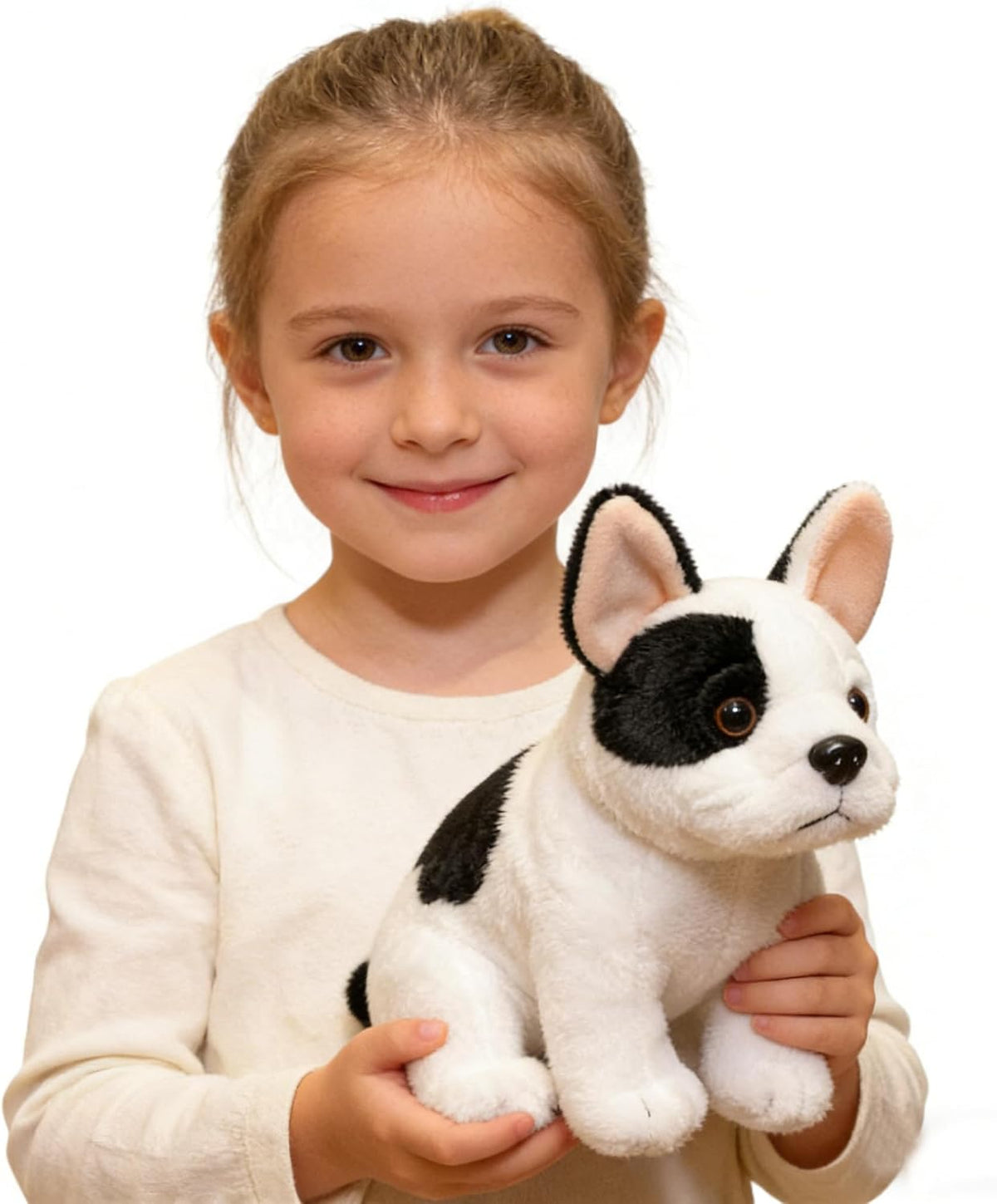 YUKOUQIAN Bulldog francés de peluche de 8 pulgadas para niñas y niñ...