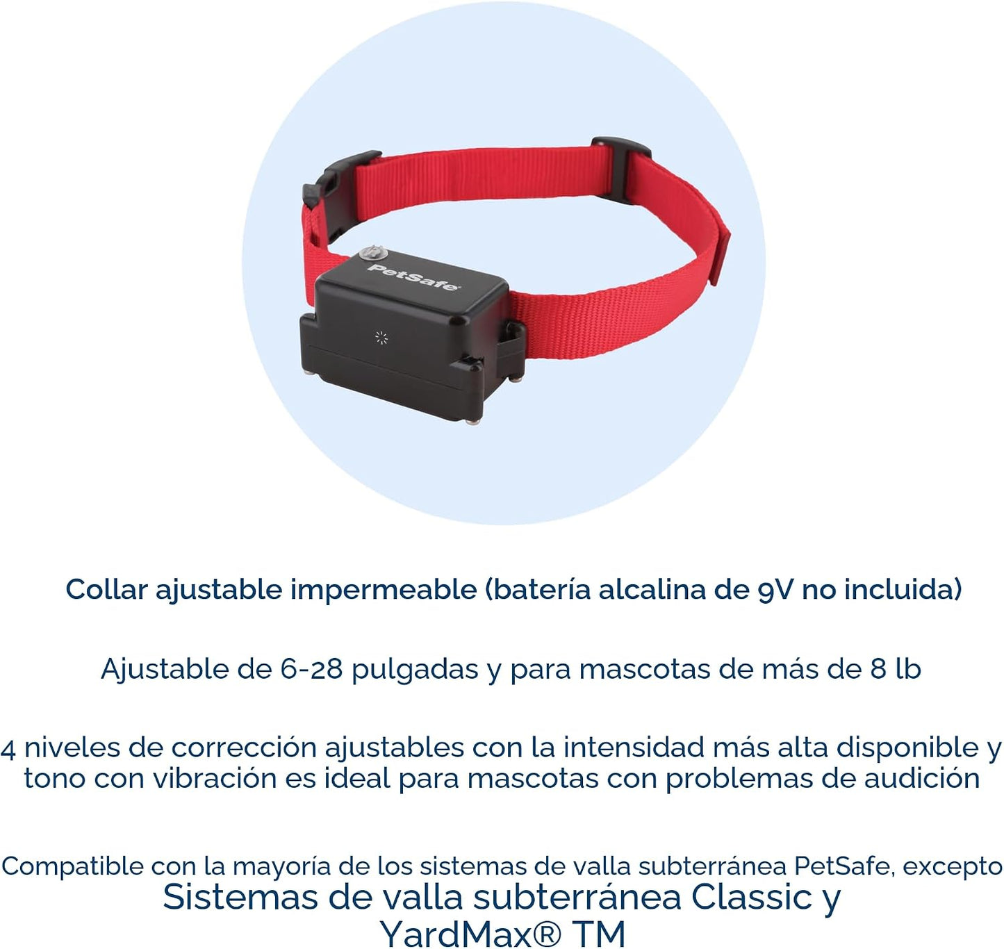 PetSafe Collar receptor de valla empotrada para perros obstinados -...