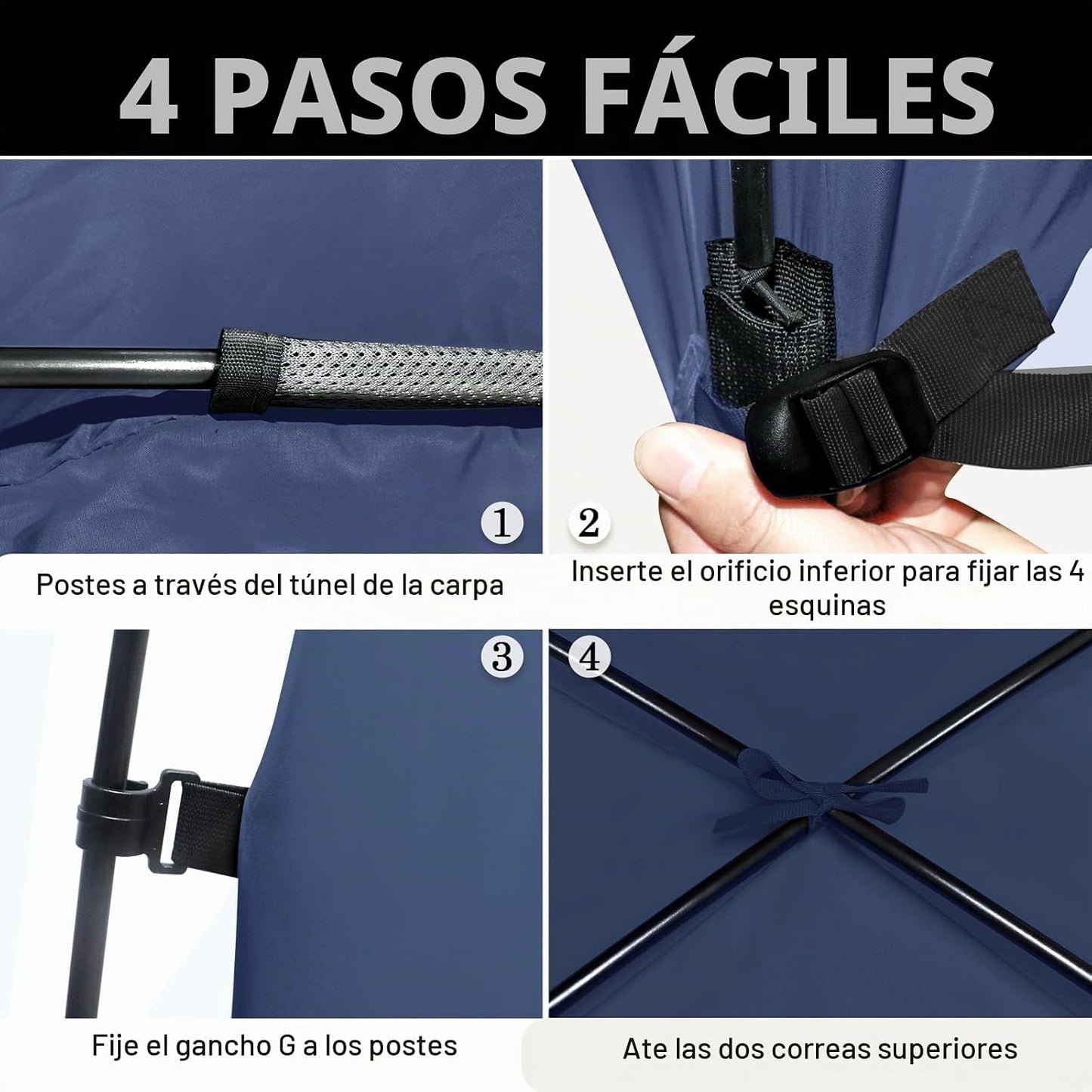 RIYDH Tienda de campaña para cama, toldo transpirable 100% para adu...