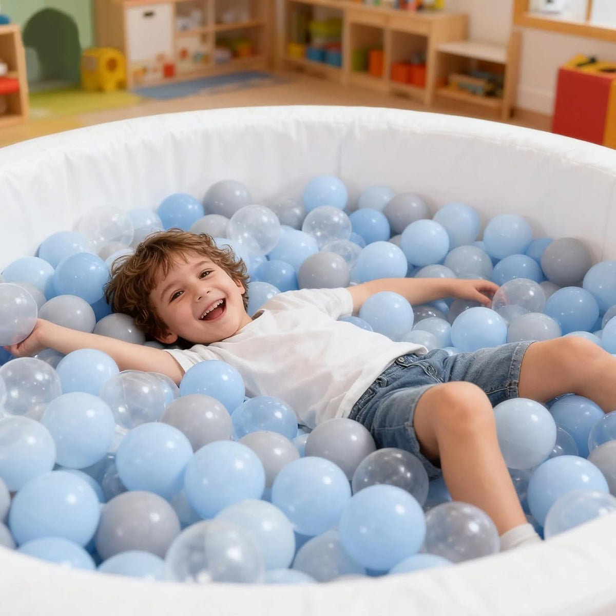 Heopeis - Paquete de 100, 200, 500 pelotas para alberca de bolas, s...