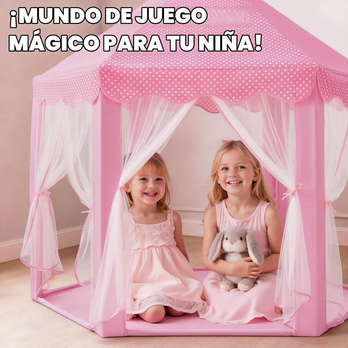 Sumbababy - Tienda de campaña tipo castillo de princesa para niñas,...