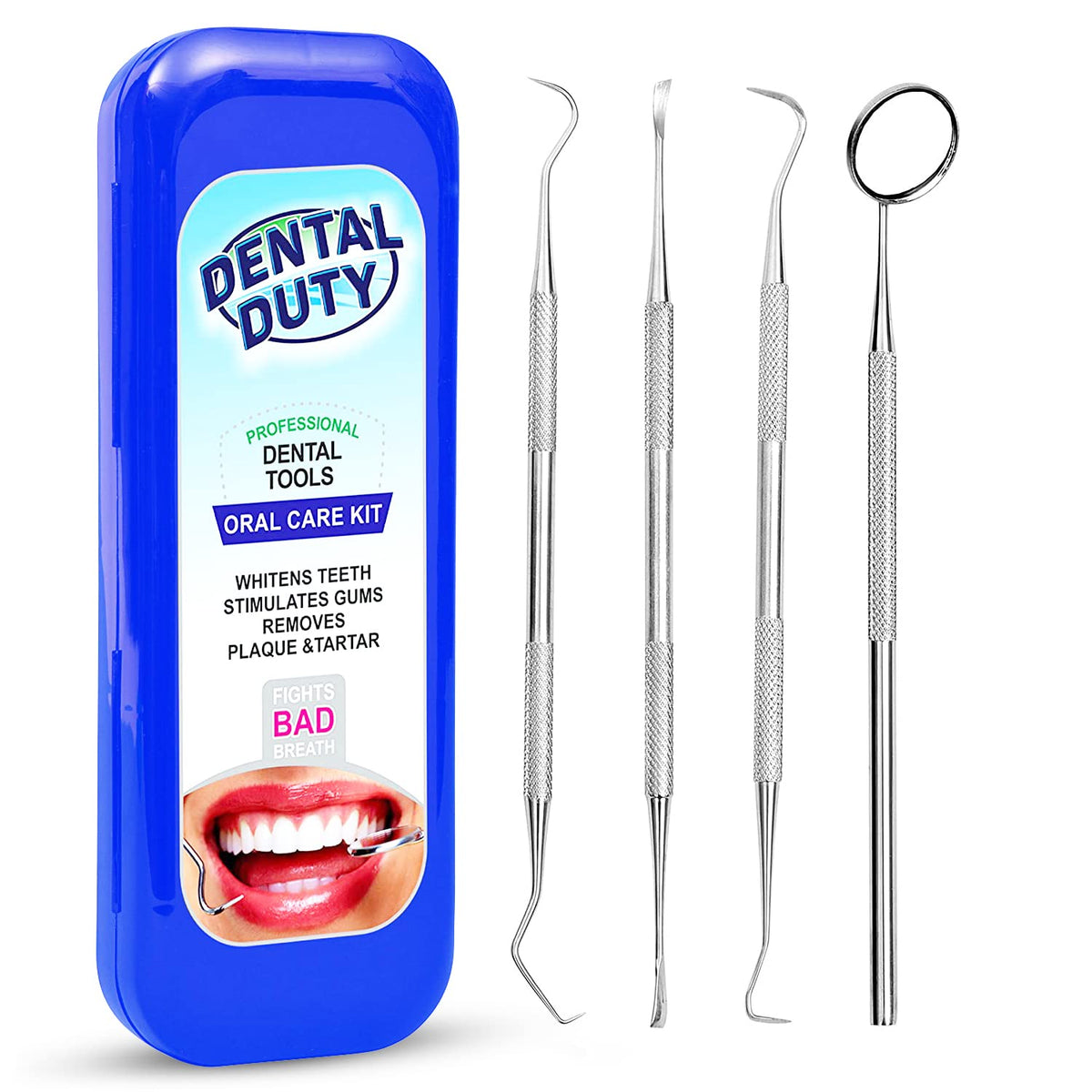Kit de higiene dental: set de remoción de placa y sarro - raspador...